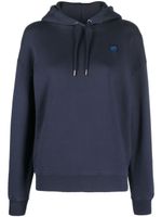 Maison Kitsuné hoodie à logo brodé - Bleu