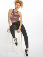 Urban Classics / top Rib Stripe in wit