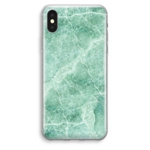 Groen marmer: iPhone XS Max Transparant Hoesje