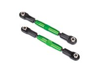 Camber links, front (TUBES green-anodized, 7075-T6 aluminum, stronger than titanium) (83mm) - thumbnail