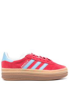 adidas baskets Gazelle Bold à plateforme en daim - Rouge