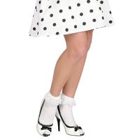 W WIDMANN MILANO Party Fashion - Sokken met kant, wit, 70 DEN, themafeest, carnaval