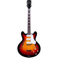 VOX Bobcat S66 semi-hollow body semi-akoestische gitaar (sunburst)