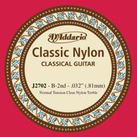 D'Addario J2702 enkele snaar Classic nylon, normale tension, B-2nd