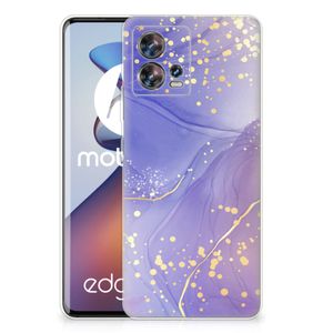 Hoesje maken voor Motorola Edge 30 Fusion Watercolor Paars