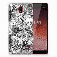 Silicone Back Case Nokia 1 Plus Skulls Angel