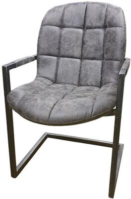 Eetkamerstoel met armleuning | Unique | Industrieel | 52 x 45 x 50 cm