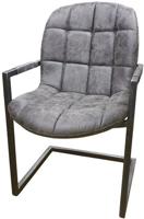 Eetkamerstoel met armleuning | Unique | Industrieel | 52 x 45 x 50 cm