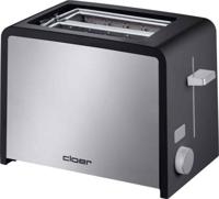 Cloer Toaster 3210 2 snede(n) Zwart, Zilver
