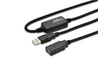 Digitus DA-73100-1 USB-kabel 10 m USB 2.0 USB A Zwart - thumbnail