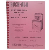 Rock-Ola Model 1475 Tempo I Instructie Manual En Onderdelen Lijst - thumbnail