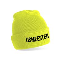 IJsmeester muts - unisex - one size - geel - thumbnail