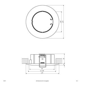 EVN 514011 514011 Inbouwring Halogeen Zonder 50 W Chroom