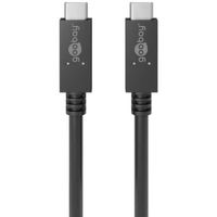 Wentronic 49252 USB-kabel USB 3.2 Gen 2 (3.1 Gen 2) 0,5 m USB C Zwart - thumbnail