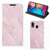 Samsung Galaxy A30 Standcase Marble Pink - Origineel Cadeau Vriendin - thumbnail