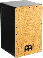 Meinl Percussie Pickup Woodcraft Cajon – Box Drum met Pickup, Snare en Bass – Makah-Burl Voorplaat (PWCP100MB)