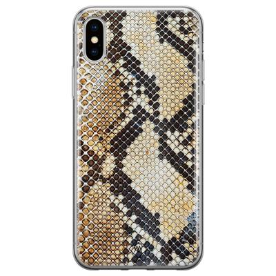 iPhone XS Max siliconen hoesje - Golden snake iPhone XS Max siliconen hoesje - Golden snake