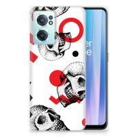 Silicone Back Case OnePlus Nord CE 2 5G Skull Red - thumbnail