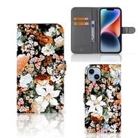 Hoesje voor iPhone 15 Plus Dark Flowers - thumbnail