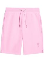 AMI Paris embroidered-logo track shorts - Rose - thumbnail