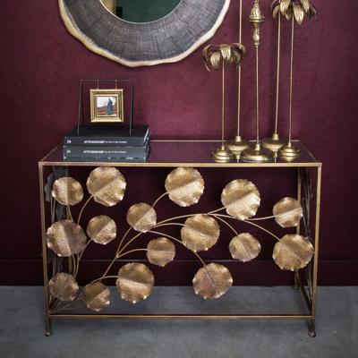 PTMD Sidetable 'Kacey', 120 x 80 x 40cm, kleur Goud