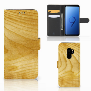 Samsung Galaxy S9 Plus Book Style Case Licht Hout