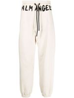 Palm Angels logo-print cotton track pants - Blanc - thumbnail