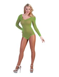 Visnet Bodysuit Neon Groen