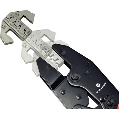 TOOLCRAFT PLE-0I4 Krimp-onderdelen Platte stekkers Krimpbereik: 0.1 tot 2.5 mm² Geschikt voor merk: TOOLCRAFT PZ-500