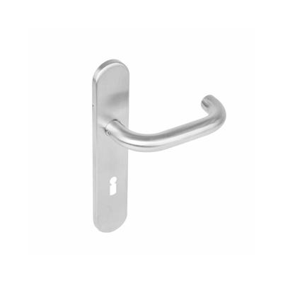 Intersteel Deurkruk Rond op schild sleutelgat 72mm - RVS Intersteel Deurkruk Rond op schild sleutelgat 72mm - RVS