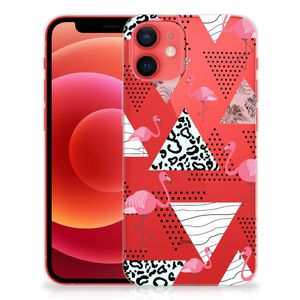 iPhone 12 Mini TPU Hoesje Flamingo Triangle