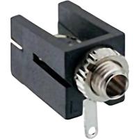 Lumberg 1501 09 Jackplug 2.5 mm Bus, inbouw horizontaal Aantal polen: 2 Mono Zwart 1 stuk(s) - thumbnail