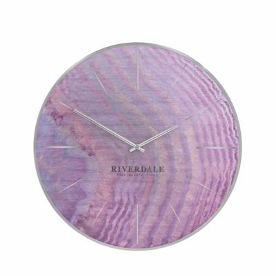 Riverdale Wandklok Brixton pink oil 30cm