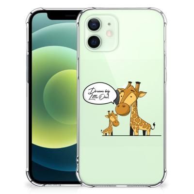 iPhone 12 Mini Stevig Bumper Hoesje Giraffe iPhone 12 Mini Stevig Bumper Hoesje Giraffe