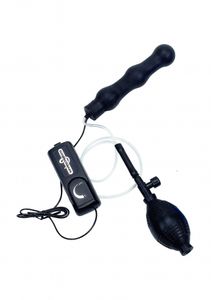 Zepplin Inflatable Vibrating Anal Wand - Black