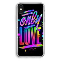 Only Love: iPhone X Transparant Hoesje - thumbnail