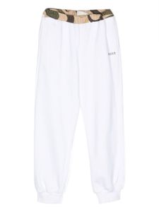 PUCCI Junior pantalon de jogging à bords contrastants - Blanc