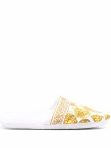 Versace chaussons à motif Medusa Head - Blanc