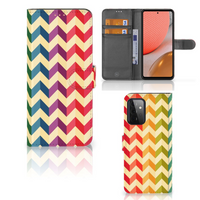 Samsung Galaxy A72 Telefoon Hoesje Zigzag Multi Color - thumbnail