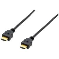 Equip 119375 HDMI-kabel HDMI Aansluitkabel HDMI-A-stekker 20.00 m Zwart Vergulde steekcontacten - thumbnail