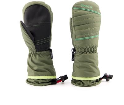 Sinner Stratton kinder skihandschoenen - Groen - 5-6 jaar