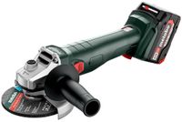 Metabo W 18 L 9-125 Accu Haakse Slijper | 18V | 2 x 4,0 Ah accu + lader | Metabox 165L - 602247510