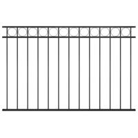 vidaXL Schuttingpaneel 1,7x1 m staal zwart