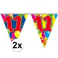 2x Vlaggenlijn 11 jaar 10 meter   - - thumbnail