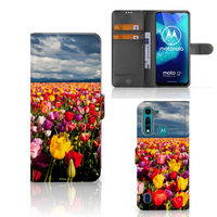 Motorola G8 Power Lite Hoesje Tulpen