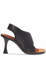 Proenza Schouler sandales Ledge à talon sculpté - Noir