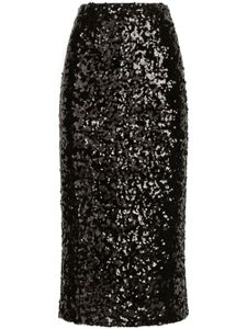 Dolce & Gabbana sequinned pencil midi skirt - Noir