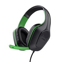 Trust Gaming GXT 415X Zirox Lichtgewicht Gaming Headset voor Xbox Series X/S met 50mm-drivers, 3.5 mm Jack, 1,2 m Kabel, Opklapbare Microfoon, Over-Ear Bedrade Koptelefoon - Zwart/Groen