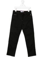 Philipp Plein Junior jean à coupe droite - Noir