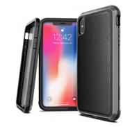 X-Doria Defense Lux Leather cover iPhone XS Max zwart - XD-DEFLUXL-IPHXP-BLK